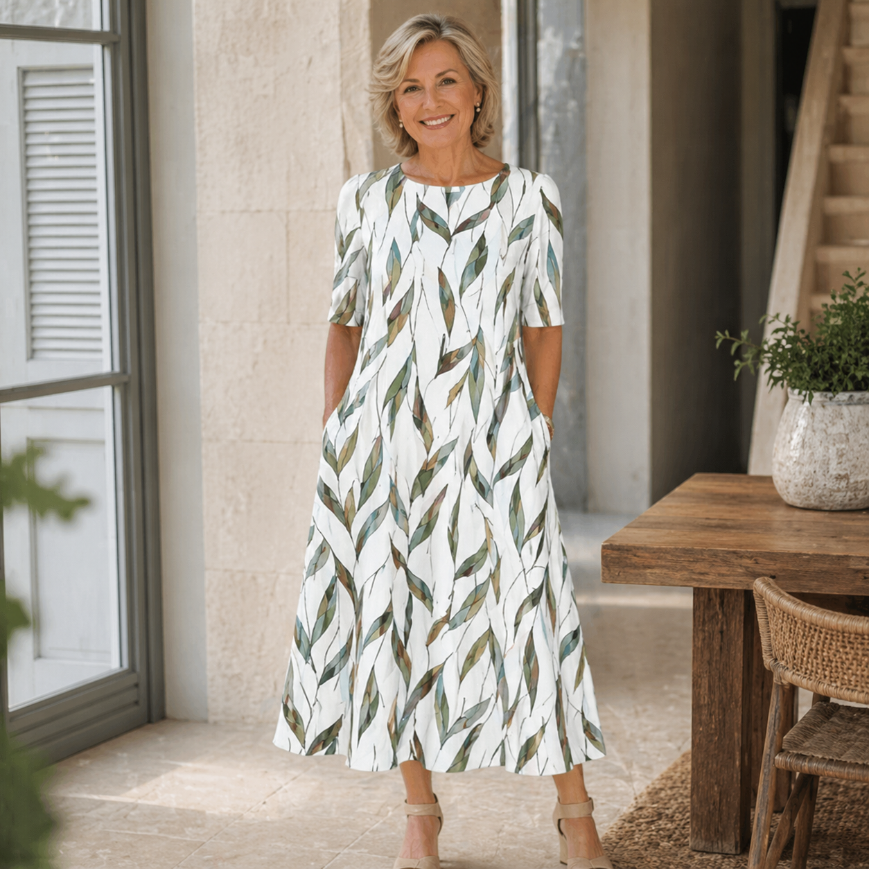 MOREAU LYON | CHIC ROBE CHEMISE MIDI POUR FEMMES