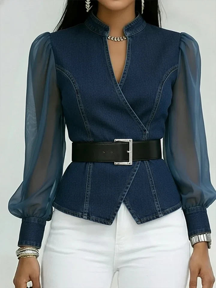 MOREAU LYON | BLOUSE EN JEAN POUR FEMME