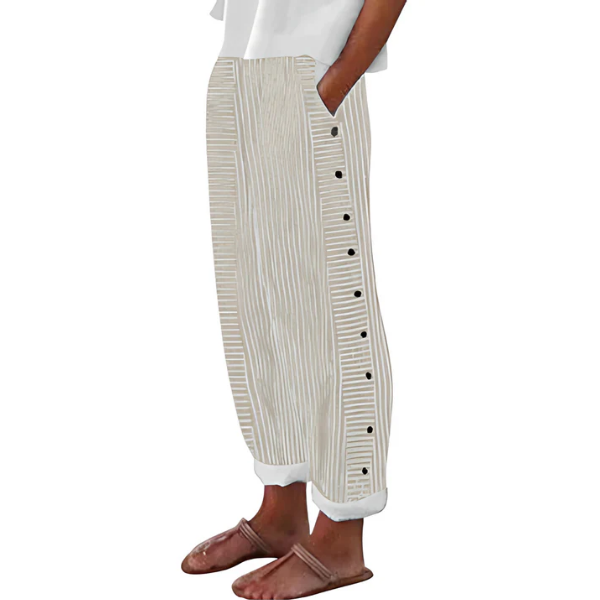 MOREAU LYON | PANTALON FLUIDE RAYÉ POUR FEMMES