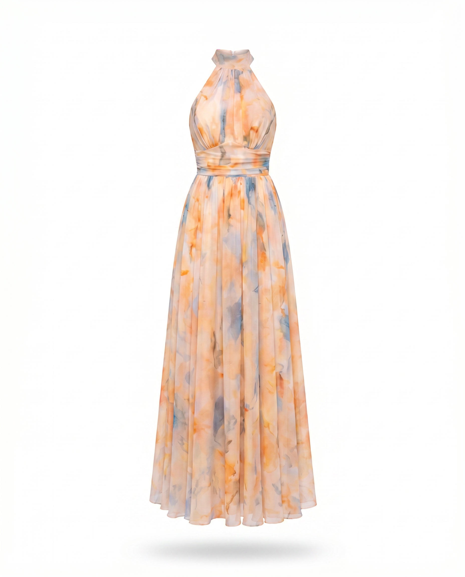 MOREAU LYON | ROBE MAXI ÉLÉGANTE À COL HALTER POUR FEMMES