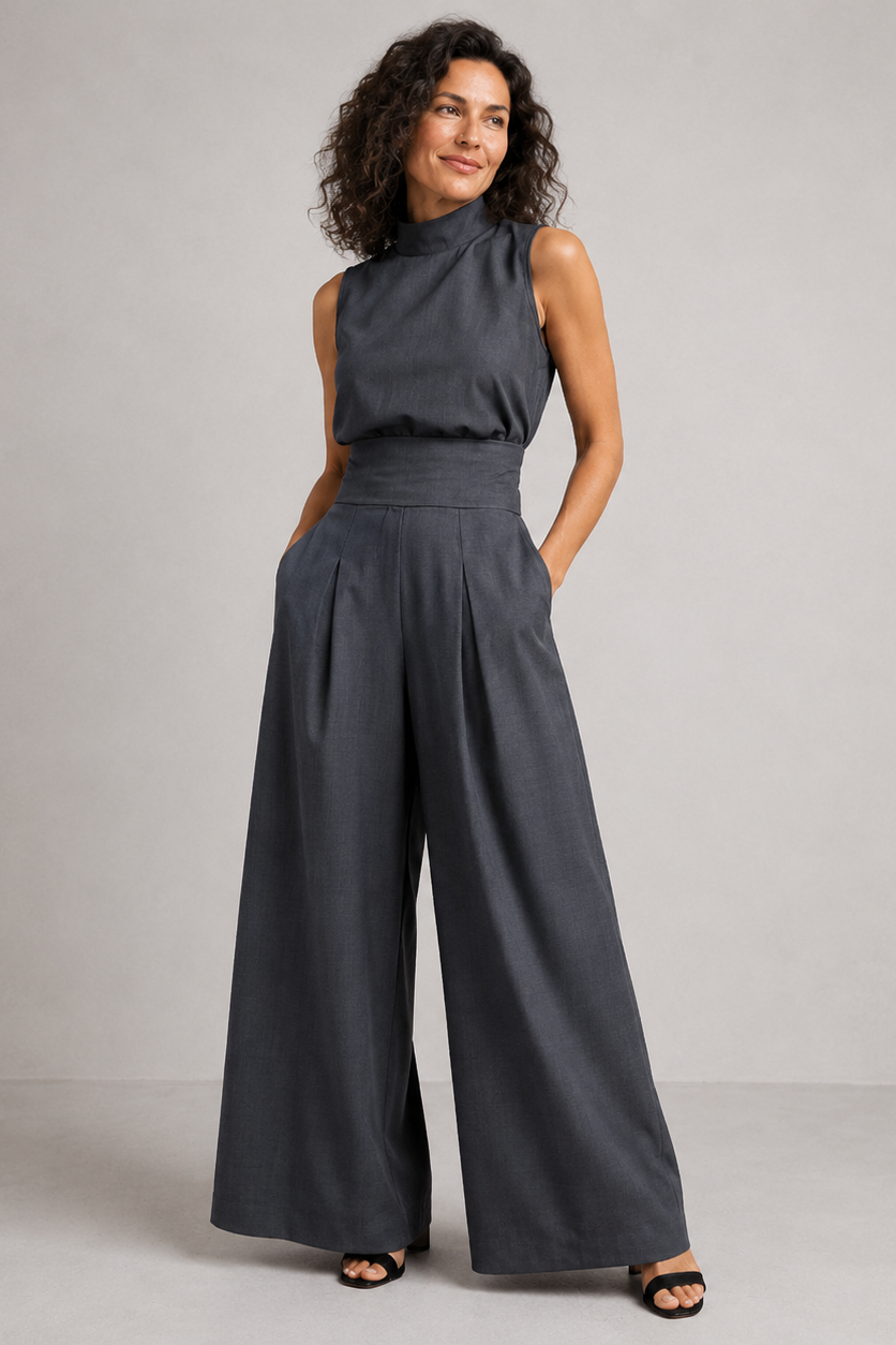 MOREAU LYON | COMBINAISON PANTALON LARGE CLASSIQUE POUR FEMMES