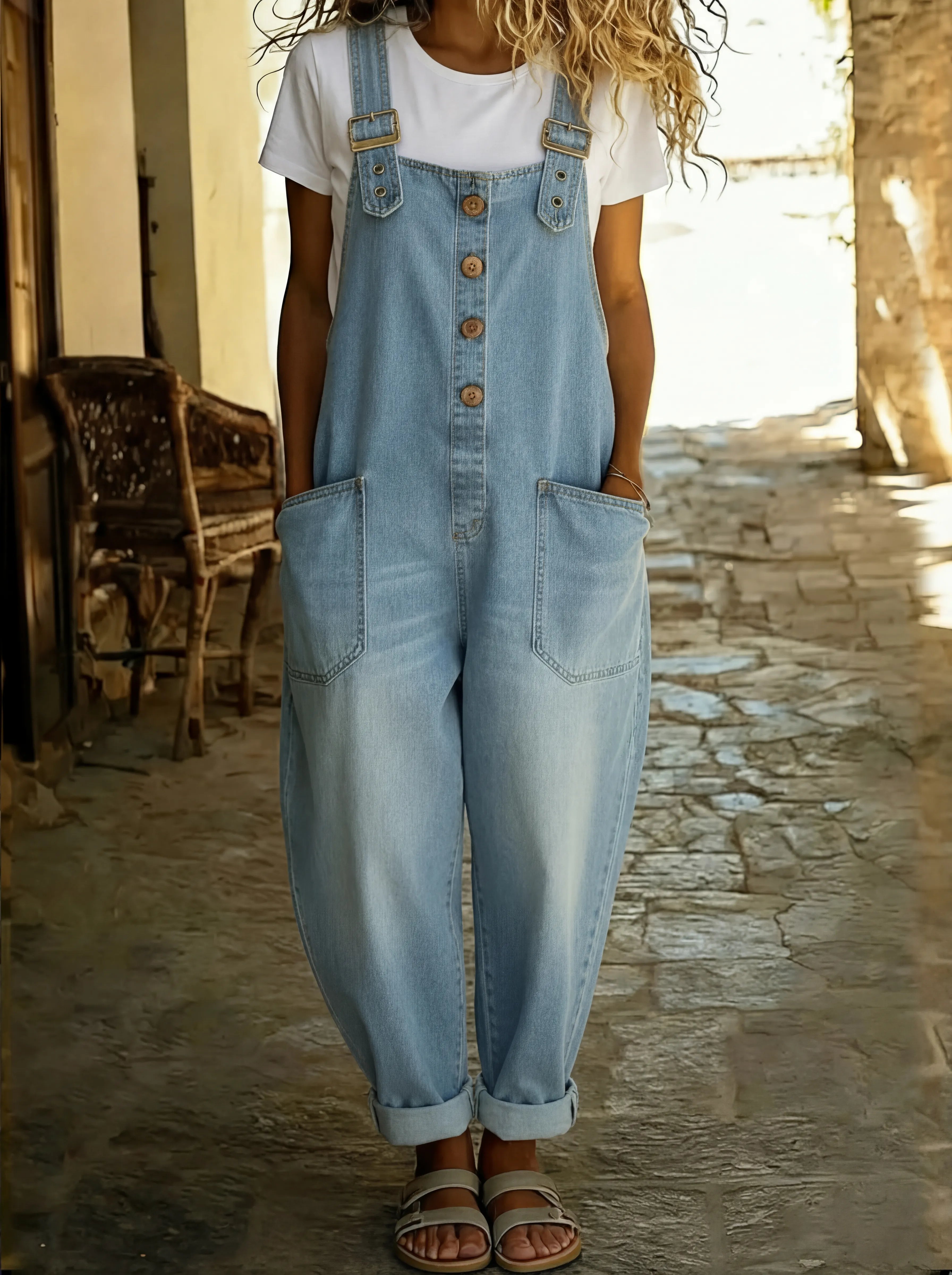 MOREAU LYON | COMBINAISON EN JEAN POUR FEMME