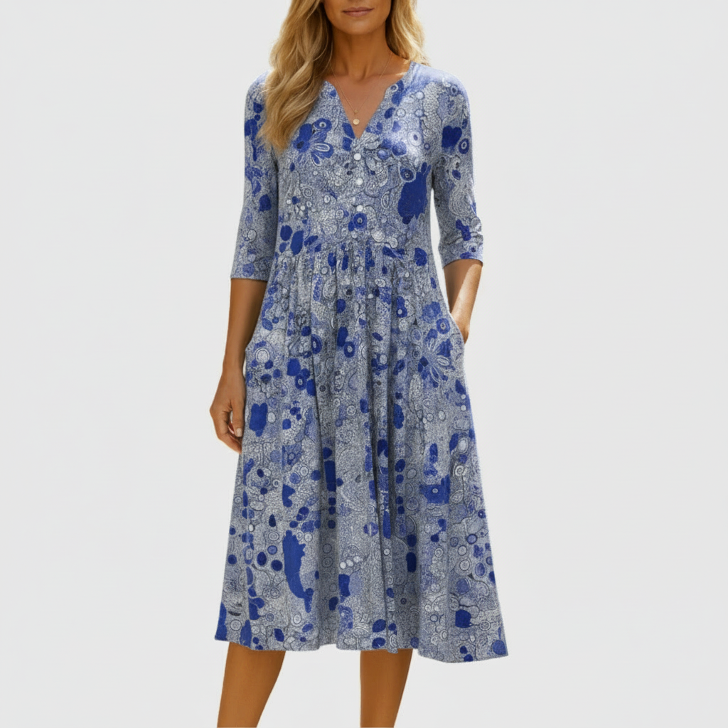 MOREAU LYON | ROBE CLASSIQUE À COL EN V POUR FEMMES