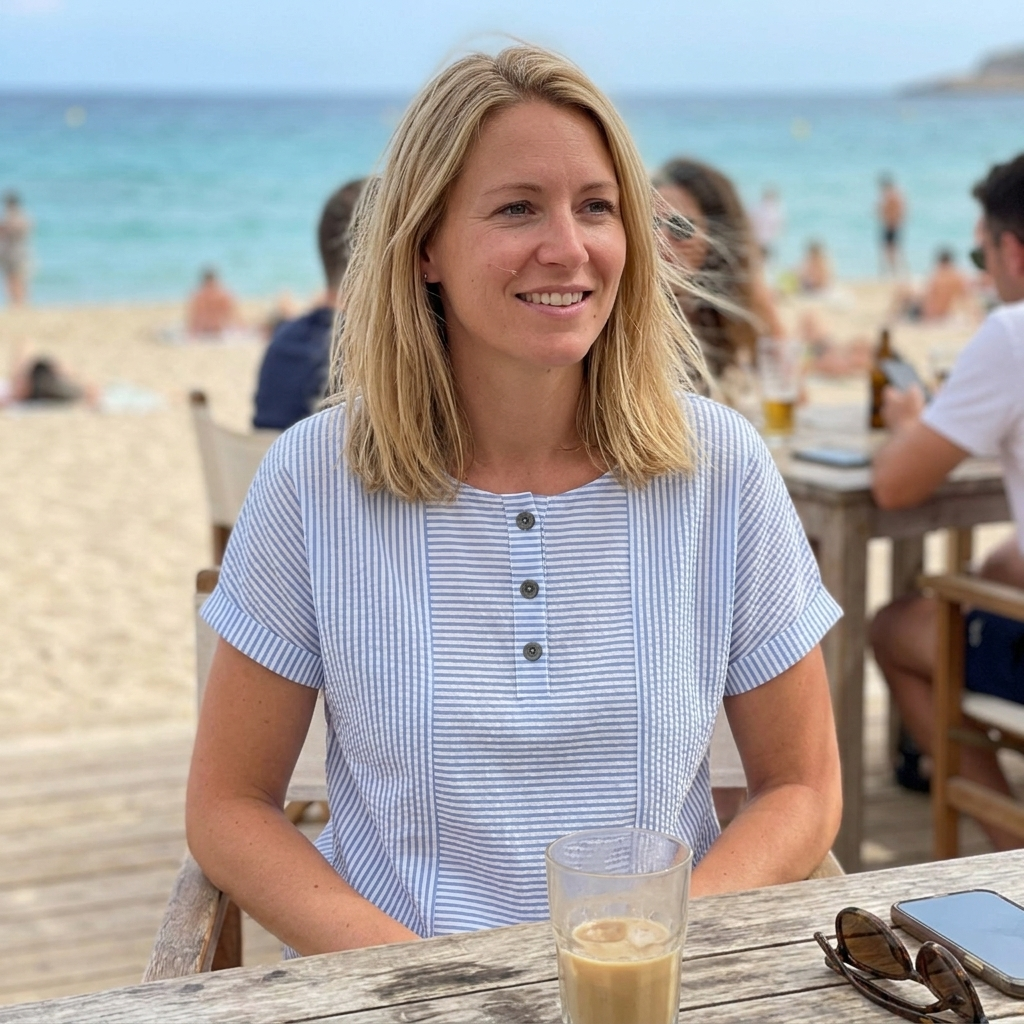 MOREAU LYON | BLOUSE À BOUTONS RAYÉE POUR FEMMES