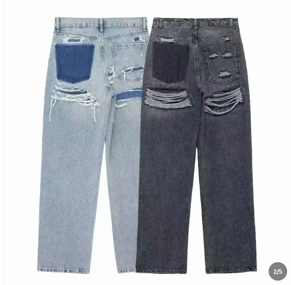 MOREAU LYON | JEANS DÉCHIRÉS ANCIENNE POUR FEMMES