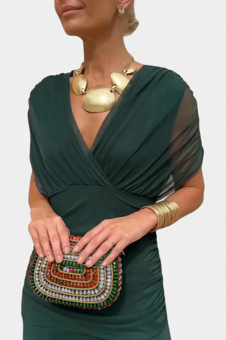 MOREAU LYON | ROBE DRAPÉE ÉLÉGANTE POUR FEMMES