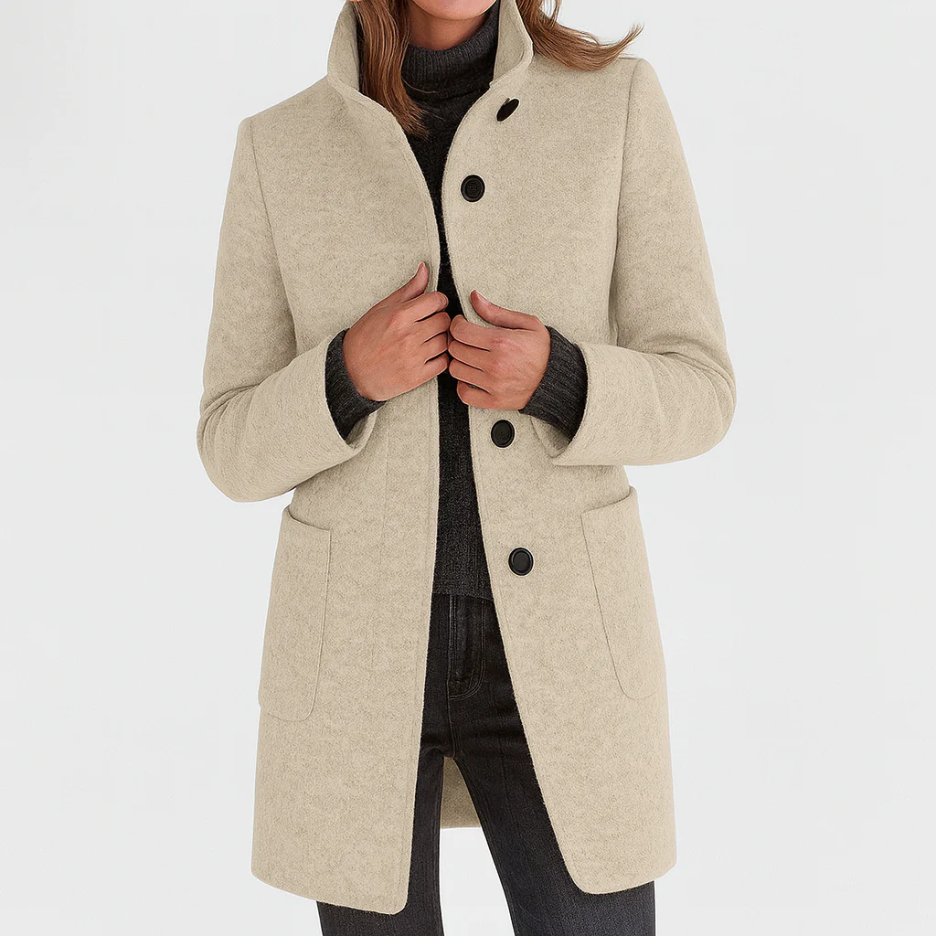 MOREAU LYON | MANTEAU CINTRÉ À BOUTONS POUR FEMMES