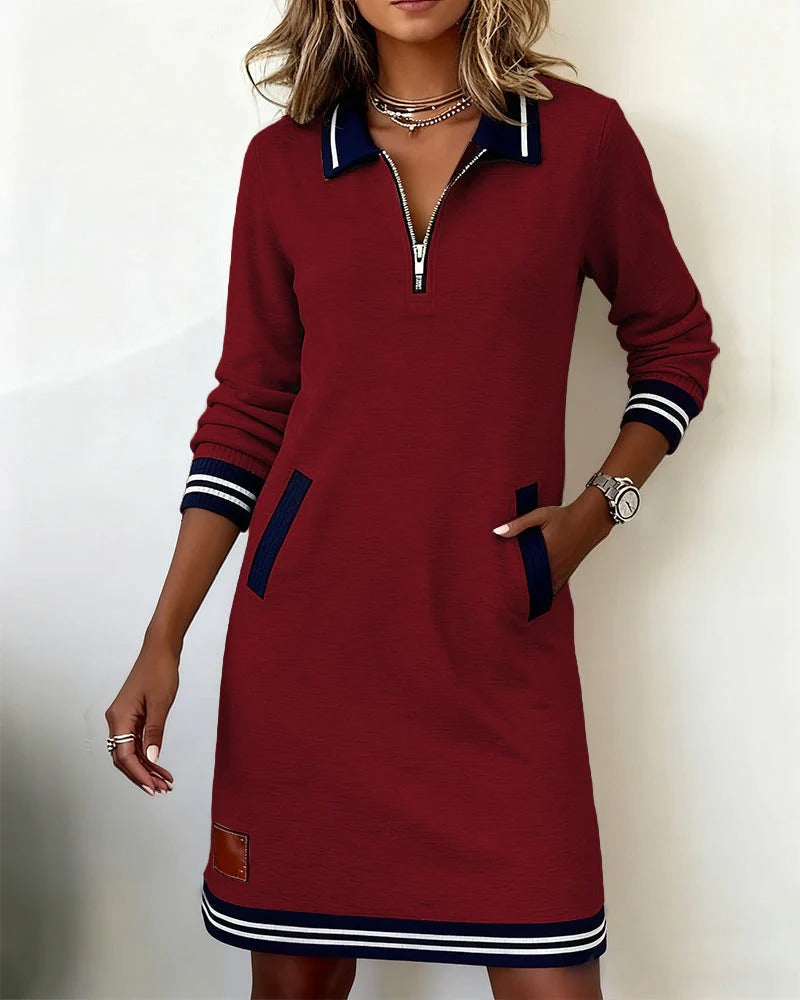 MOREAU LYON | ROBE MIDI ZIP POUR FEMMES