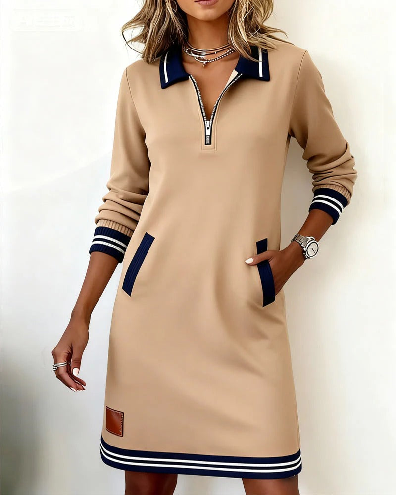 MOREAU LYON | ROBE MIDI ZIP POUR FEMMES