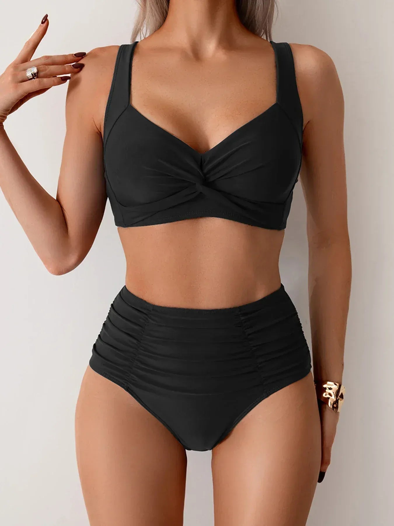 MOREAU LYON | ENSEMBLE DE BIKINI À TAILLE HAUTE POUR FEMMES