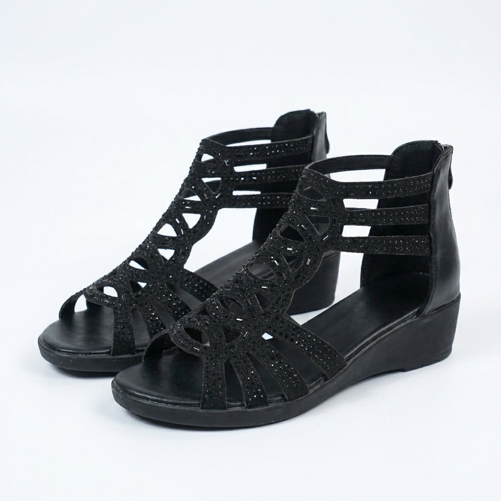 MOREAU LYON | SANDALE COMPENSÉE CHIC POUR FEMME