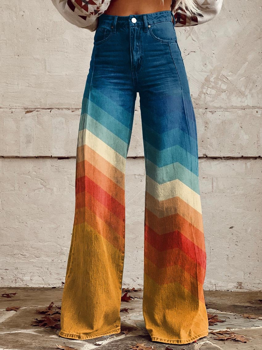 MOREAU LYON | PANTALON LARGE ZIGZAG POUR FEMMES
