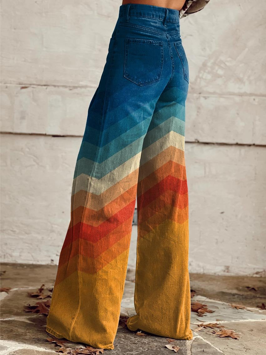 MOREAU LYON | PANTALON LARGE ZIGZAG POUR FEMMES