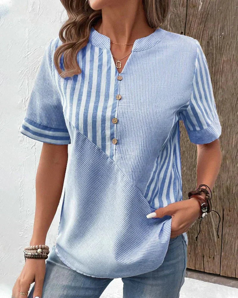 MOREAU LYON | BLOUSE RAYÉE ÉLÉGANTE FOR WOMEN