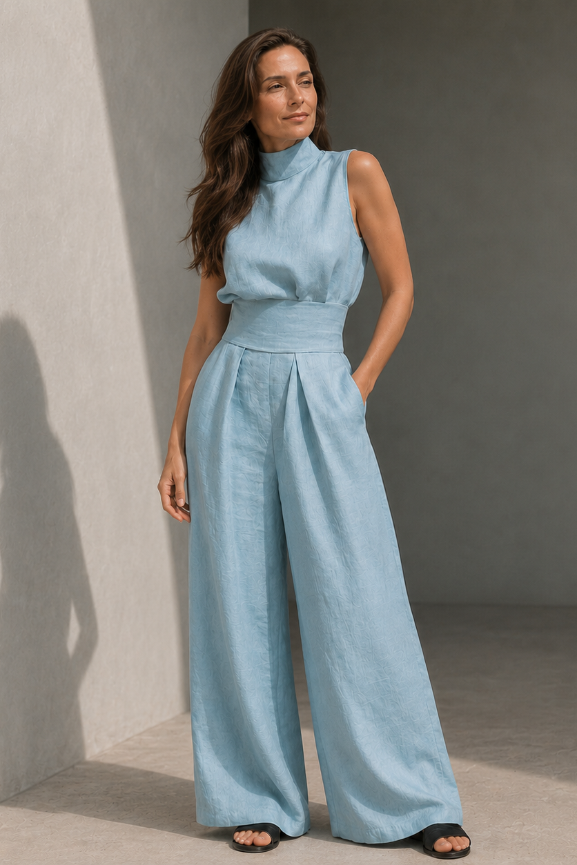 MOREAU LYON | COMBINAISON PANTALON LARGE CLASSIQUE POUR FEMMES