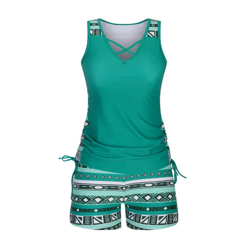 MOREAU LYON | ENSEMBLE TANKINI BOHO POUR FEMMES