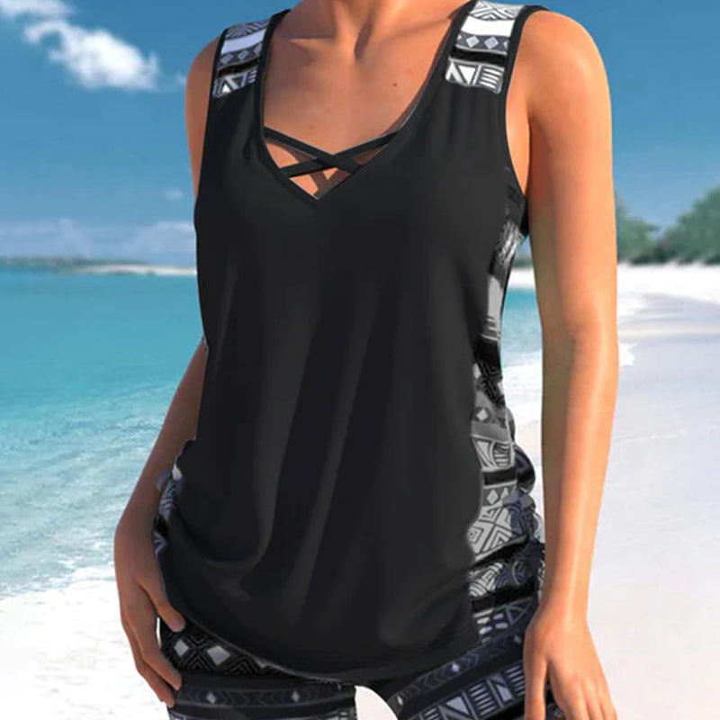 MOREAU LYON | ENSEMBLE TANKINI BOHO POUR FEMMES