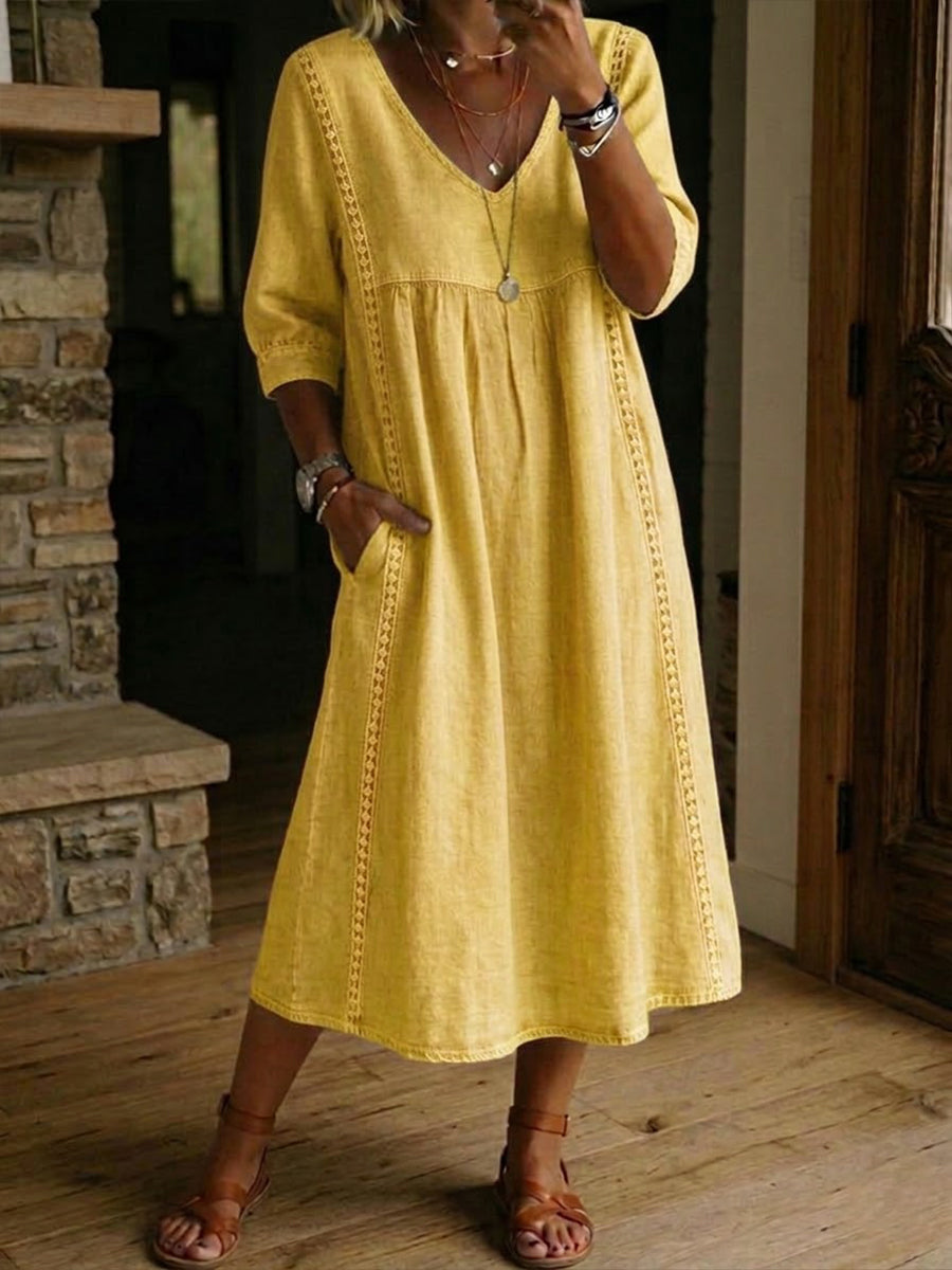 MOREAU LYON | ROBE MIDI EN DENTELLE CHIC POUR FEMMES