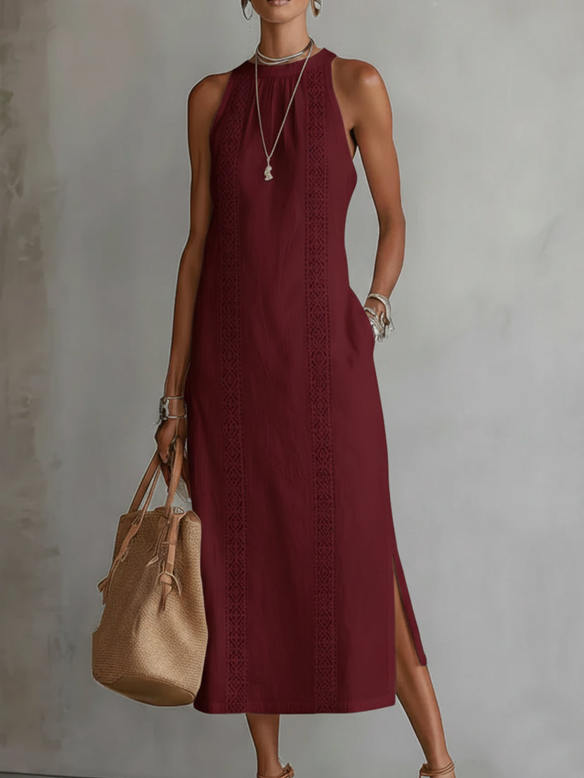 MOREAU LYON | ROBE MIDI EN DENTELLE POUR FEMMES
