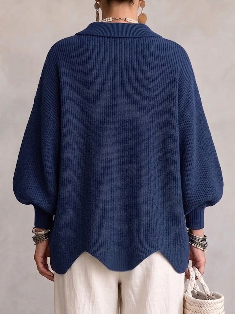 MOREAU LYON | GILET EN TRICOTÉE À COL OVERSIZE POUR FEMMES
