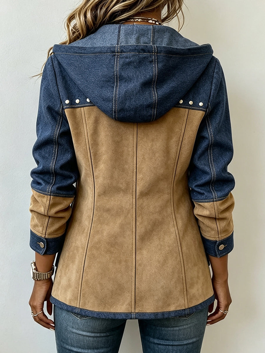 MOREAU LYON | VESTE À CAPUCHE STYLE PATCHWORK POUR FEMMES
