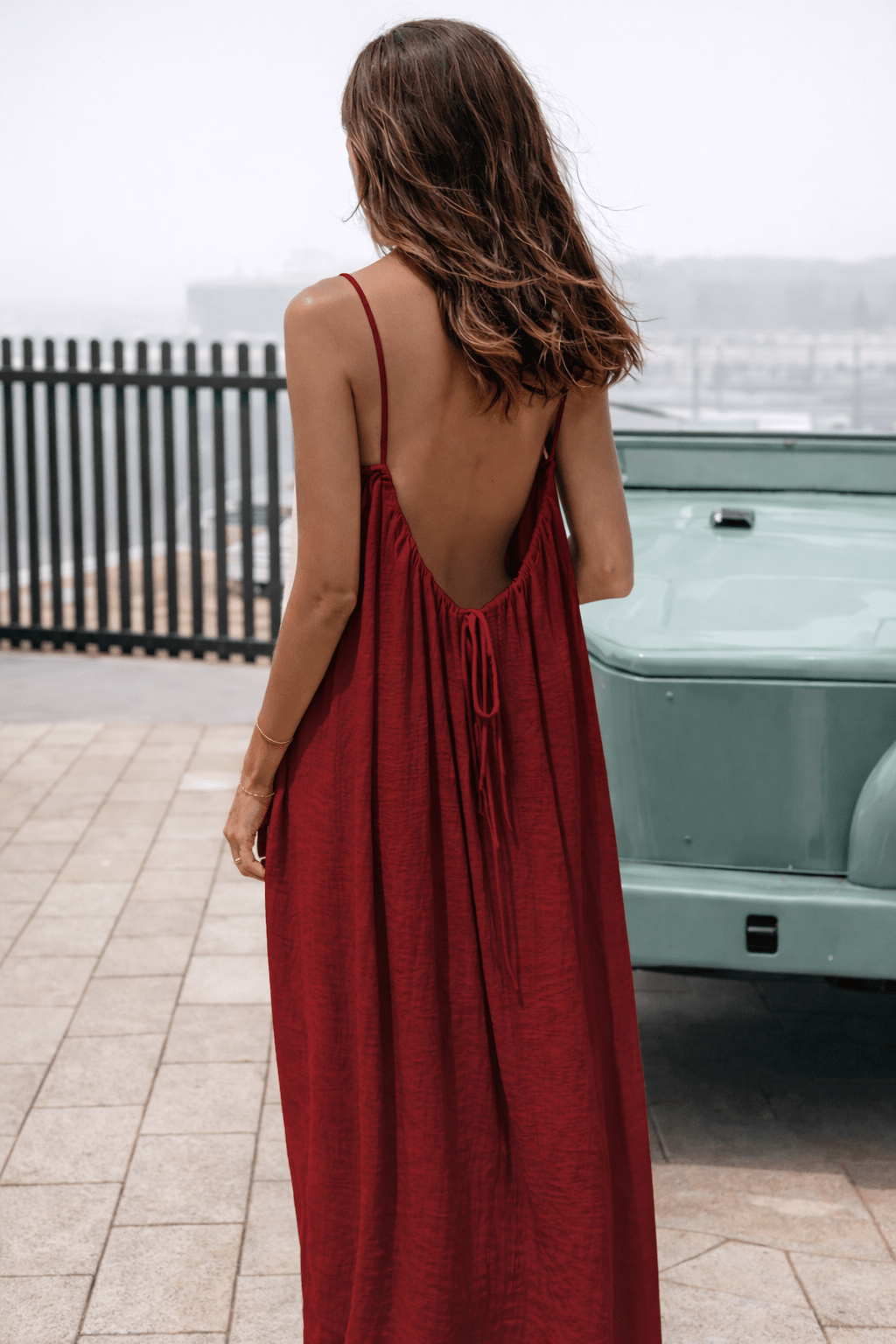MOREAU LYON | ROBE MAXI À DOS DÉCOUVERTE POUR FEMMES