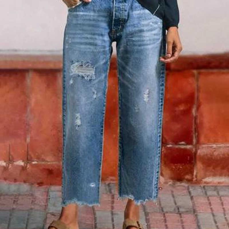 MOREAU LYON | JEANS À JAMBES DROITES POUR FEMMES