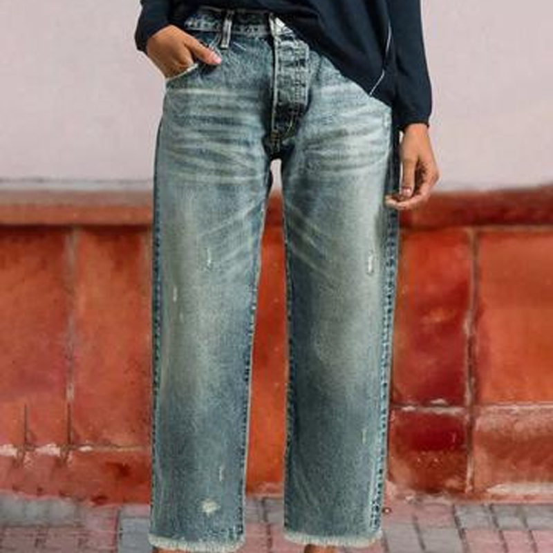 MOREAU LYON | JEANS À JAMBES DROITES POUR FEMMES