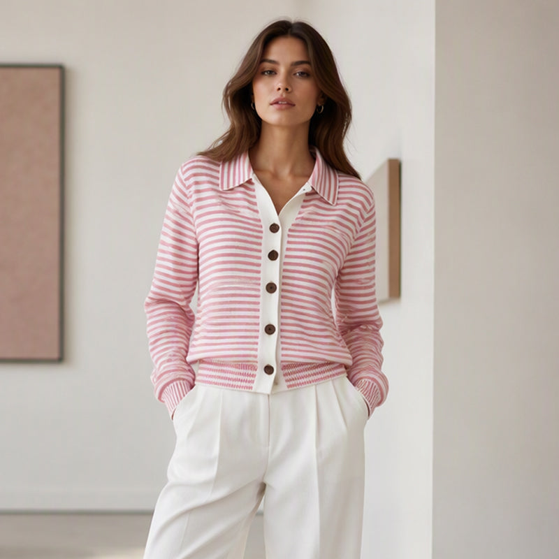 MOREAU LYON | GILET RAYÉ POUR FEMMES