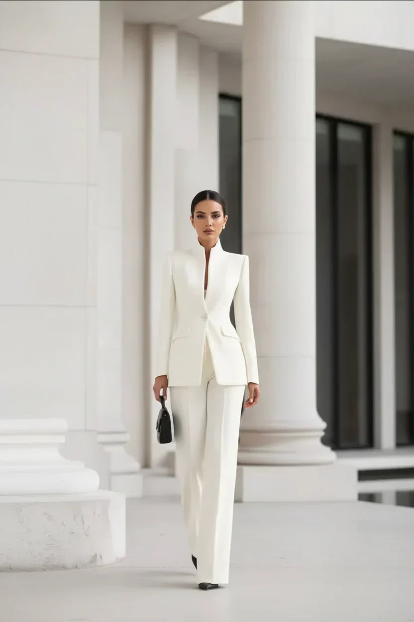MOREAU LYON | ENSEMBLE DE COSTUME FORMEL CHIC EN DEUX PIÈCES POUR FEMMES