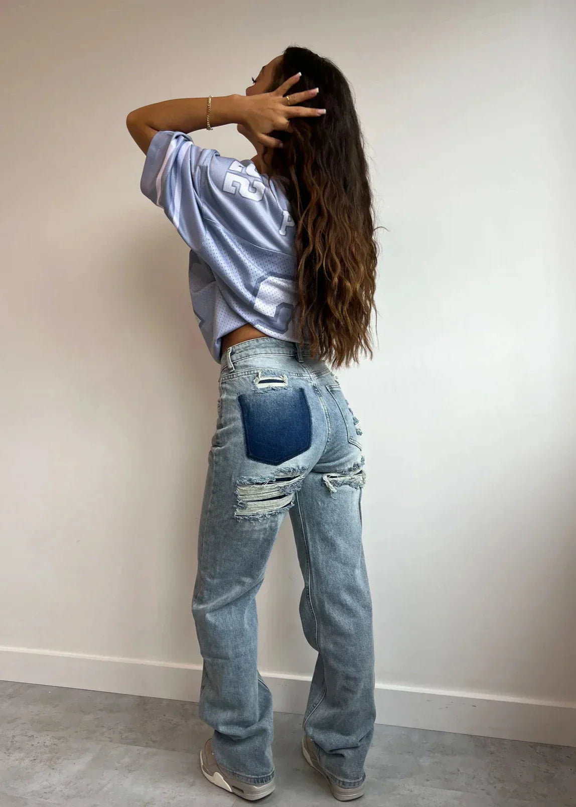 MOREAU LYON | JEANS DÉCHIRÉS ANCIENNE POUR FEMMES